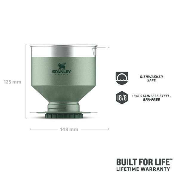 Permanentní filtr na překapávanou kávu STANLEY kladívková zelená